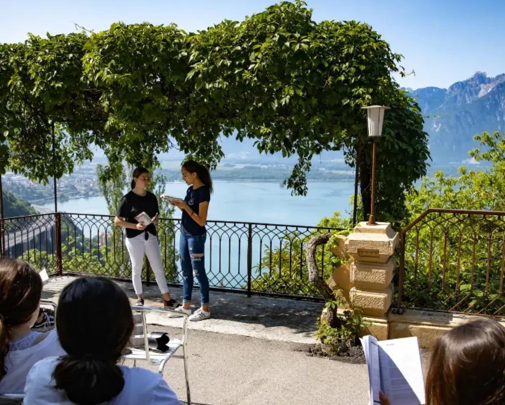 Surval Montreux outside classroom